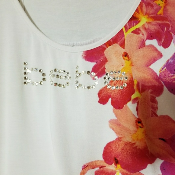 🌹😍 bebe Pink Orchids Racerback Tank - Picture 7 of 8